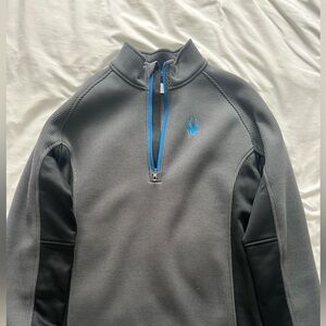 SPYDER 1/4 zip pullover fleece lined Mens Large